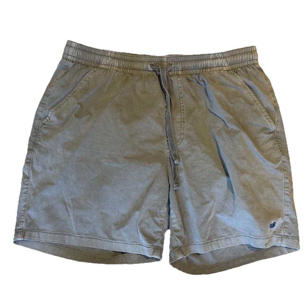 Southern Marsh Mens Gray Cotton Stretch Drawstring Shorts Size Small